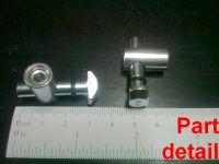 4-set Aluminum T-slot profile center 0deg angle anchor pin connector 30x30-8mm 