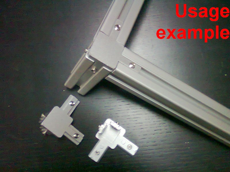 Aluminum T-slot 30x30 profile 135 deg corner support connector bracket 4-set 